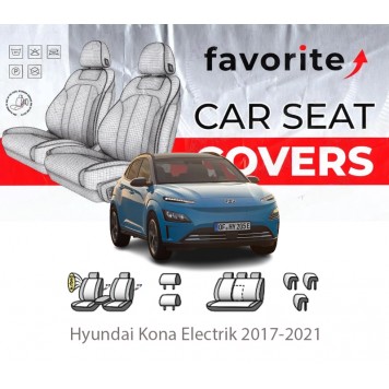 Чохли модельні Hyundai Kona Electrik 2017-2021