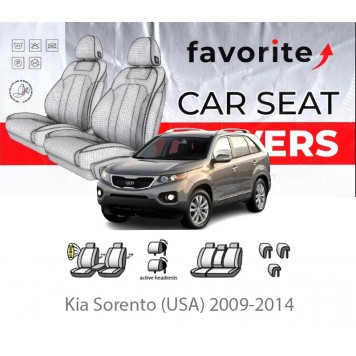 Чехлы модельные Kia Sorento (USA) 2009-2014