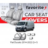 Чохли модельні Fiat Ducato 2014-2022 (2+1)