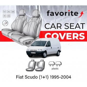 Чехлы модельные Fiat Scudo (1+1) 1995-2004
