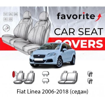 Чохли модельні Fiat Linea 2006-2018 (седан)