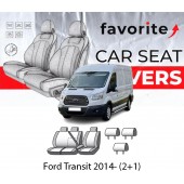 Чохли модельні Ford Transit 2014- (2+1)