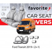 Чохли модельні Ford Transit 2019- (2+1)