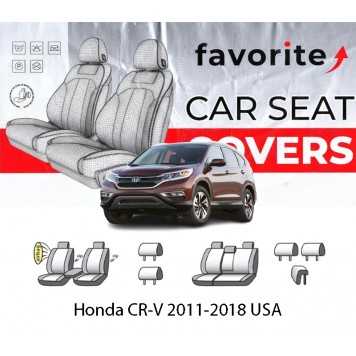 Чохли модельні Honda CR-V 2011-2018 USA