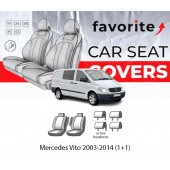 Чехлы модельные Mercedes Vito 2003-2014 (1+1)