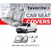 Чехлы модельные Mercedes Vito 2010-2014 (2+1)