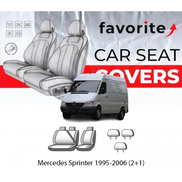 Чохли модельні Mercedes Sprinter 1995-2006 (2+1)