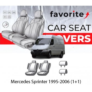 Чохли модельні Mercedes Sprinter 1995-2006 (1+1)