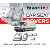 Чехлы модельные Mercedes Sprinter (W906) 2013-2018 (2+1)