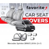 Чохли модельні Mercedes Sprinter (W907) 2018- (2+1) Чохли модельні Mercedes Sprinter (W907) 2018- (2+1)