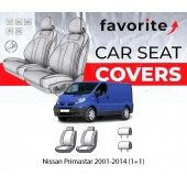 Чехлы модельные Nissan Primastar 2001-2014 (1+1)