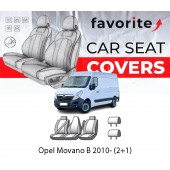 Чехлы модельные Opel Movano B 2010- (2+1)