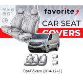 Чехлы модельные Opel Vivaro 2014- (2+1)