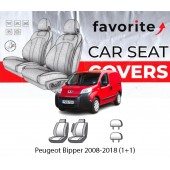 Чехлы модельные Peugeot Bipper 2008-2018 (1+1)