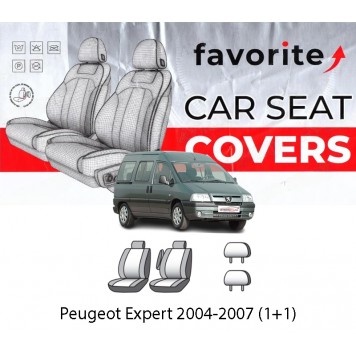 Чохли модельні Peugeot Expert 2004-2007 (1+1)