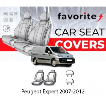 Чохли модельні Peugeot Expert (1+1) 2007-2012