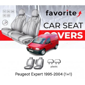 Чохли модельні Peugeot Expert 1995-2004 (1+1)