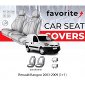 Чехлы модельные Renault Kangoo 2003-2009 (1+1) Чехлы модельные Renault Kangoo 2003-2009 (1+1)