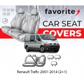 Чохли модельні Renault Trafic 2001-2014 (2+1)