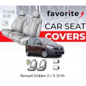 Чехлы модельные Renault Dokker (1+1) 2016-