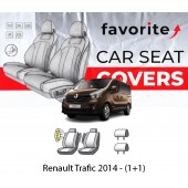 Чохли модельні Renault Trafic 2014 - (1+1)