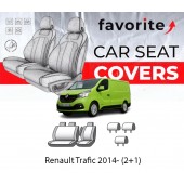 Чохли модельні Renault Trafic 2014- (2+1)