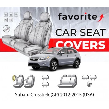 Чехлы модельные Subaru Crosstrek (GP) 2012-2015 (USA)