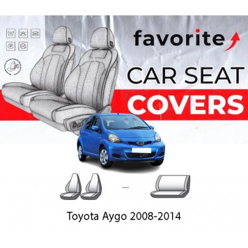 Чехлы модельные Toyota Aygo 2008-2014 (купе)