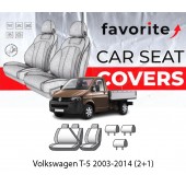 Чохли модельні Volkswagen T-5 2003-2014 (2+1)