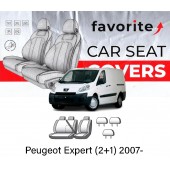 Чехлы модельные Peugeot Expert (2+1) 2007-