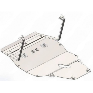 Защита двигателя Skoda Fabia II 2007-2014 2