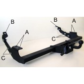 Фаркоп зйомний на RENAULT TRAFIC 2001-2014