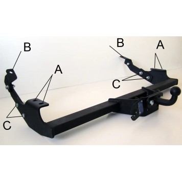 Фаркоп зйомний на RENAULT TRAFIC 2001-2014