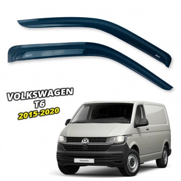 Дефлекторы окон Volkswagen T6 2015+ накладные (DEFL) Q2