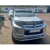 Дефлектор капоту Mitsubishi L200 2019+ EuroCap Дефлектор капоту Mitsubishi L200 2019+ EuroCap