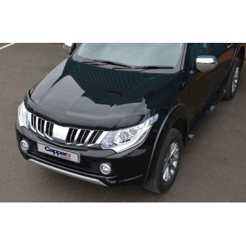 Дефлектор капота Mitsubishi L200 2015-2019 EuroCap-2