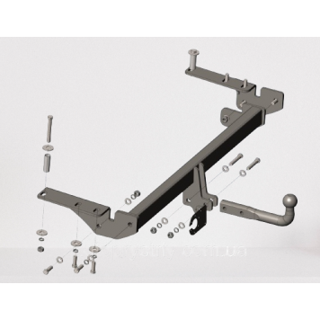 Фаркоп съемный на TOYOTA COROLLA VERSO 2004-2009