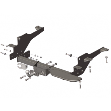 Форкоп зйомний на Renault Master Мікроавтобус (2010--) з підніжкою (1 кол. база),