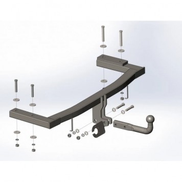 Фаркоп зйомний на TOYOTA CAMRY 8, XV70 2017-