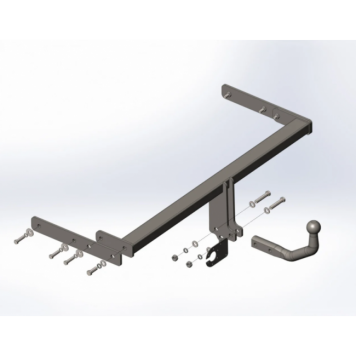 Фаркоп зйомний на VOLKSWAGEN GOLF 7 2012-2017