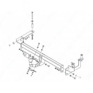 Фаркоп зйомний на ЗАЗ VIDA 2011-